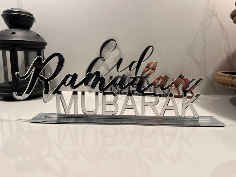 Ramadan and Eid Mubarak Acrylic Sign