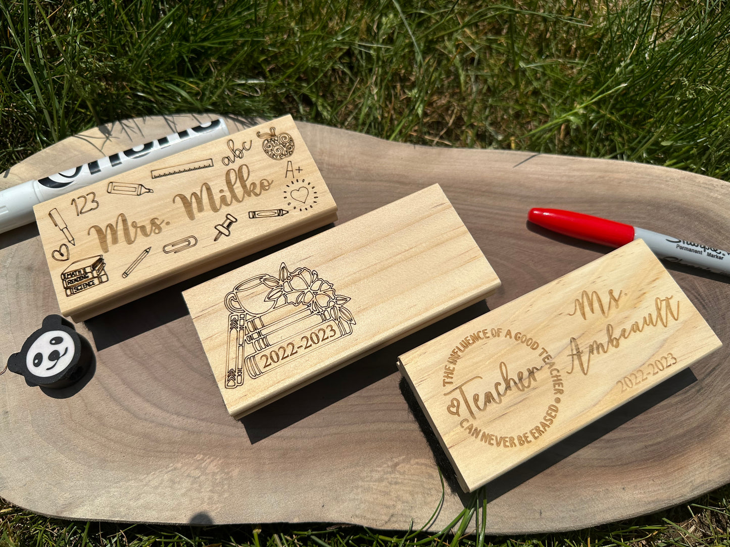 Teacher gifts, felt erasers, personalized end of year
