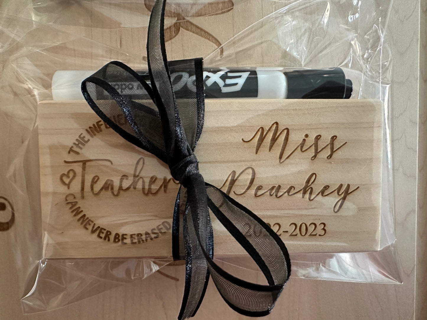 Teacher gifts, felt erasers, personalized end of year