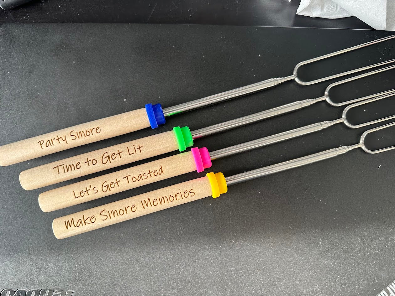 Personalized Marshmallow Roasting Skewers