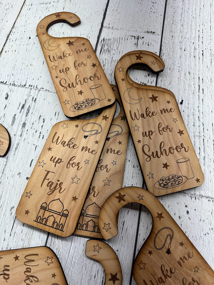 Reversible Door Hanger — Suhoor & Fajr
