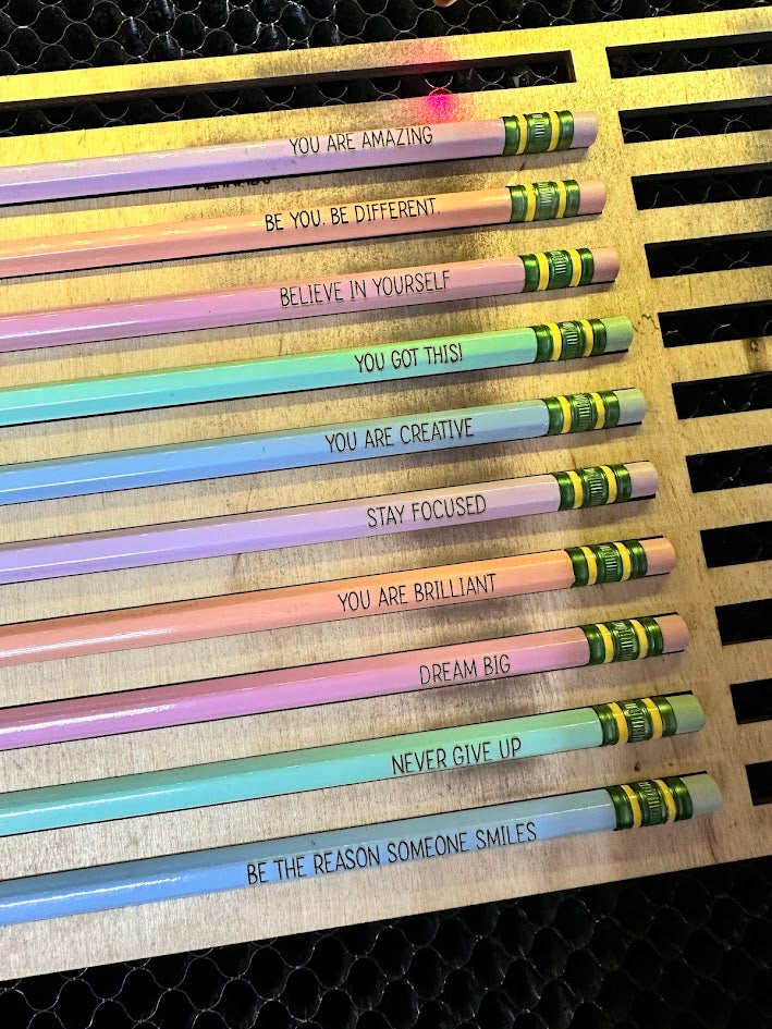 Personalised Affirmation Pencils