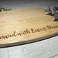 Served with Love and Duas Maple Engraved Serving Board