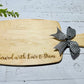 Served with Love and Duas Maple Engraved Serving Board